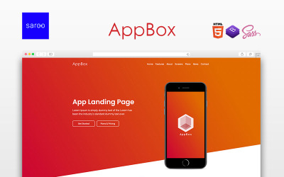 AppBox - szablon strony docelowej aplikacji