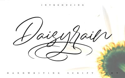 DaisyRain | Handskrift Cursive Font