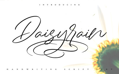 DaisyRain | Kézírás Kurzív betűtípus