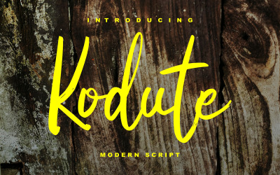 Kodute | Moderní kurzíva písmo