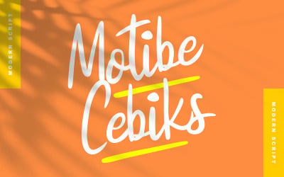 Motibe cebiks | Police cursive moderne