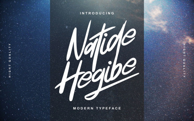 Natide Hegibe | Police de caractères moderne