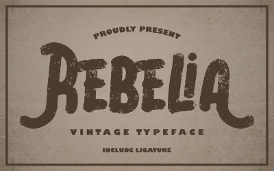 Rebelia | Carattere tipografico vintage