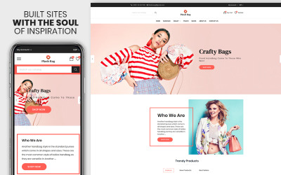Responsywny szablon Shopify Plashbag - The Bag and Fashion Responsive #112795
