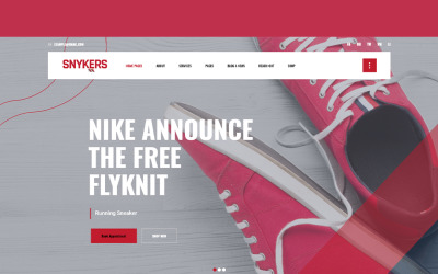 Snykers Sports Shop WordPress-tema