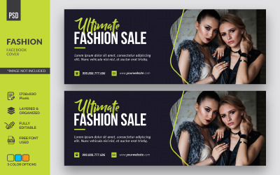 Fashion Facebook Cover - Modello di identità aziendale