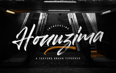 Honuzima - Handbrush Cursive Font