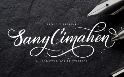 Sany Cimahen - Handwritten Font