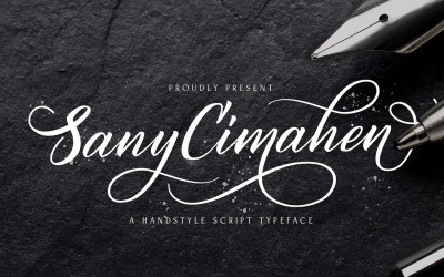 Sany Cimahen - Kézírásos betűtípus