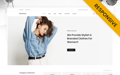 Stylestop - Tema minimalista do WooCommerce para loja de moda