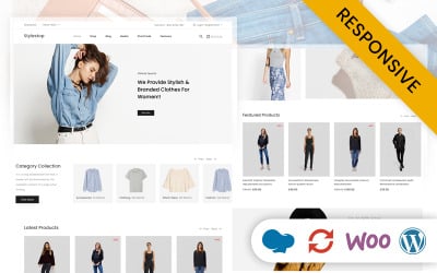 Stylestop - Tema Responsivo de WooCommerce para Tienda de Moda Mínima