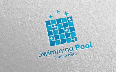 Simbassängtjänster 17 Logotypmall