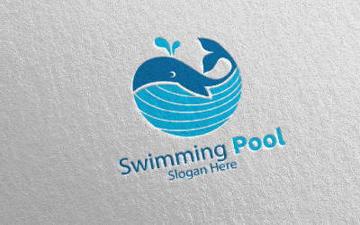 Whale Pool Services 12 Logo Template