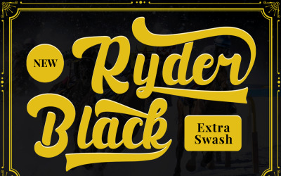 Black Ryder - Carattere corsivo in grassetto