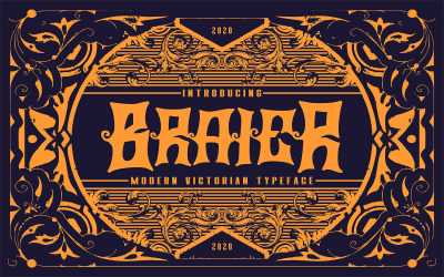 Braier | Moderna viktorianska typsnitt typsnitt
