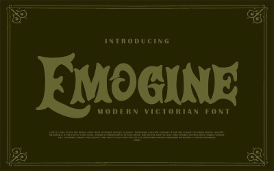 Emogine | Modern Victoriaans lettertype