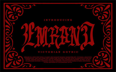Emrand | Victorian Ghotic Font
