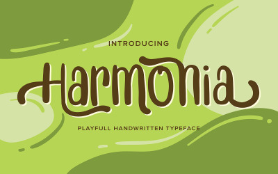 Harmonia | Lekfullt handskrivet typsnittsteckensnitt