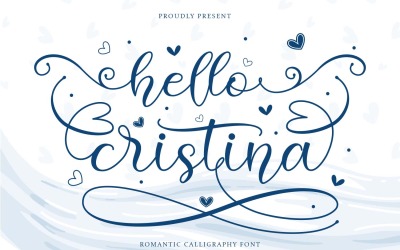 Hello Cristina - Шрифт современной каллиграфии
