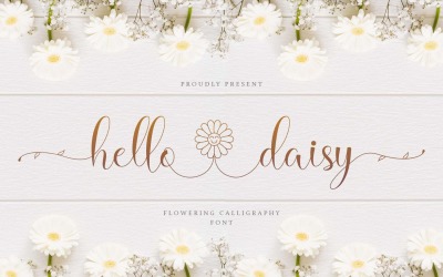 Hello Daisy - шрифт современной каллиграфии