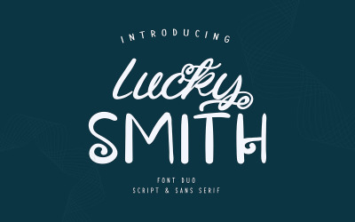 Lucky Smith | Duo Script &amp;amp; Sans Serif-teckensnitt