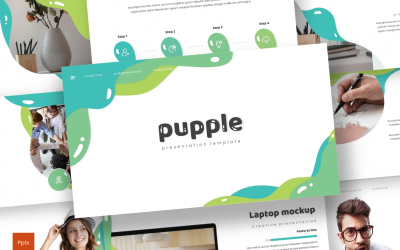 Modelo de PowerPoint do Pupple