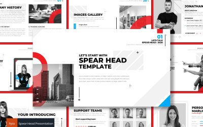 Space Head PowerPoint template