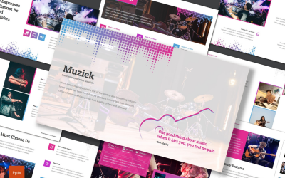 Zene PowerPoint sablon