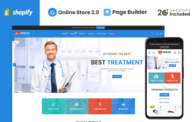 Mediex Health & Medicine Store Shopify-Thema