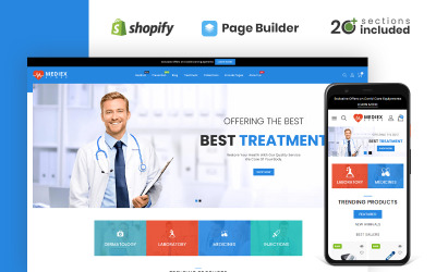 Mediex Health & Medicine Store Theme Shopify