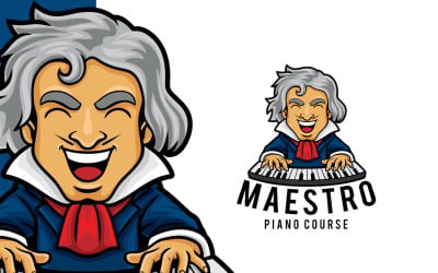 Piano Course Logo Template