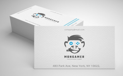 Plantilla de logotipo Gamer Monkey