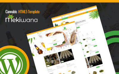 Reszponzív Mekiwana - Medical Cannabis Shop WordPress Theme WordPress sablon 113112