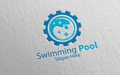 Simbassängtjänster 31 Logotypmall