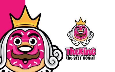 Modelo de logotipo do King Donut