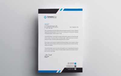 Papier à en-tête - Modèle d&amp;#39;identité d&amp;#39;entreprise