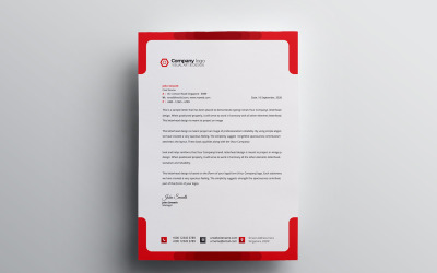 Papel timbrado - modelo de identidade corporativa