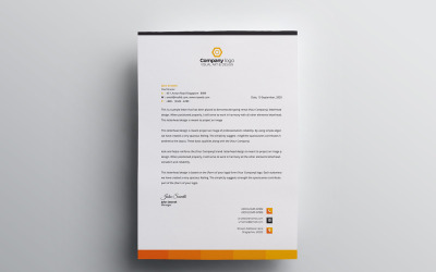 Papier à en-tête - Modèle d&amp;#39;identité d&amp;#39;entreprise