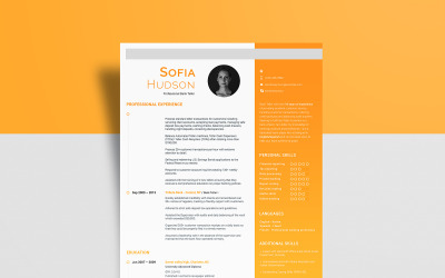 Zdarma bankomat - Šablona životopisu Sofie Hudsonové
