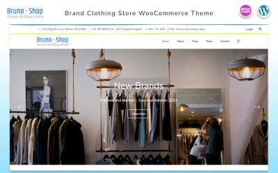 Bruno-Shop - многофункциональный магазин одежды WooCommerce шаблон