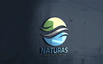 Modello di logo di assistenza sanitaria di natura