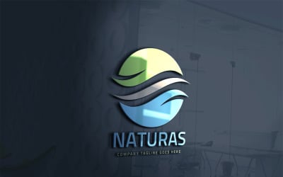Natur hälsovård logotyp mall