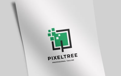 Pixel Tree Logo Template