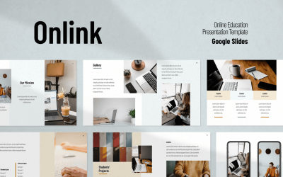 Presentatiesjabloon voor online onderwijs Google-dia&amp;#39;s