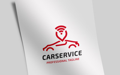 Sjabloon met logo voor auto-service