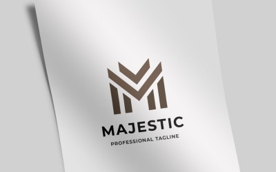 Szablon Logo Majestic Letter M.