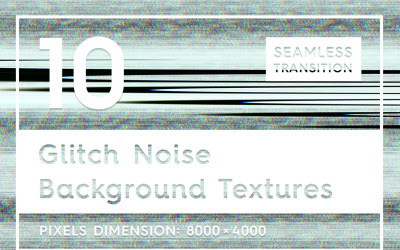 10 Glitch Noise Textures Background