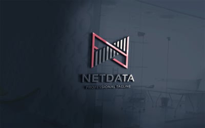Net Data Letter N Logo-Vorlage
