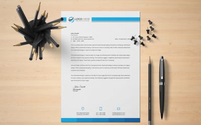 Papel timbrado - modelo de identidade corporativa