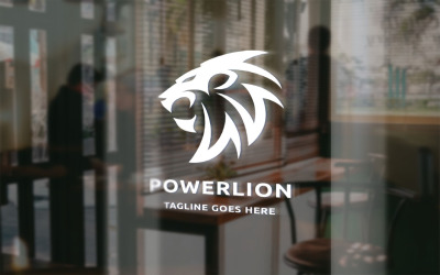 Plantilla de logotipo de Power Lion